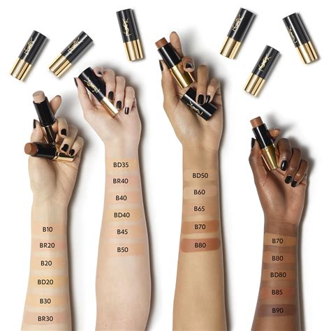 ysl all hours foundation stick shade finder|YSL foundation shades.